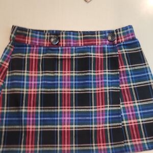 🩶Forever 21 Blue and Red Mini Pencil Skirt